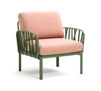 Nardi Poltrona Komodo Struttura Agave Cuscini Rosa Quarzo