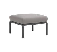 Nardi Pouf Komodo Struttura Antracite Cuscino Grigio Komodo