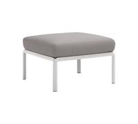 Nardi Pouf Komodo Struttura Bianco Cuscino Grigio Komodo
