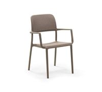 Nardi Sedia Bora Tortora Braccioli Polipropilene Impilabile