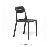 Nardi Sedia Cassia Bistrot Antracite Polipropilene Impilabile
