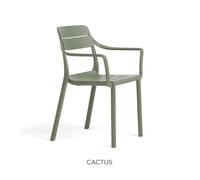 Nardi Sedia Cassia Braccioli Cactus Polipropilene Impilabile
