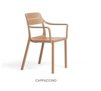 Nardi Sedia Cassia Armchair Cappuccino Impilabile Braccioli