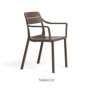 Nardi Sedia Cassia Braccioli Tabacco Impilabile