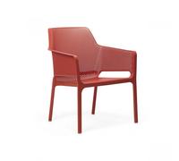 Nardi Sedia Net Relax Corallo Polipropilene Traforata Impilabile