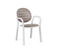 Nardi Sedia Palma Braccioli Bianco Panna Tortora Polipropilene