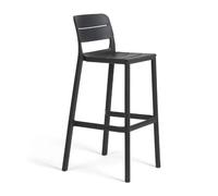 Nardi Sgabello Cassia Stool Antracite Polipropilene Impilabile