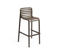 Nardi Sgabello Doga Stool Tabacco Polipropilene Impilabile