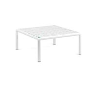 Nardi Tavolo Quadrato Komodo Tavolo Vetro 70 Cm Bianco