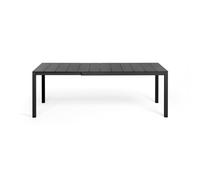 Nardi Tavolo Rettangolare Rio Alu Extensible 140 cm Antracite