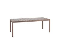 Nardi Tavolo Rettangolare Rio Extensible 140 Cm Tortora
