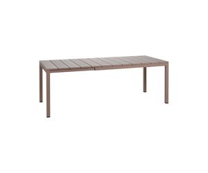 Nardi Tavolo Rettangolare Rio Extensible 140 Cm Tortora