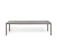 Nardi Tavolo Rio 210 Extensible 210 / 280 x 100 Cm H 76 Cm Alluminio Tortora