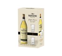 Nardini Grappa Riserva 0,7 ℓ, Confezione con bicchieri