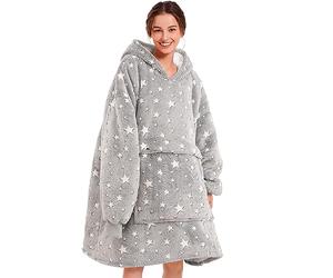 Narecte Coperta oversize con cappuccio da donna, coperta indossabile con cappuccio gigante per adulti, felpa con cappuccio comoda, roba kawaii, regalo di compleanno per donne, per sorella, ragazza