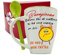 NAREG-Tazza Colazione con Cucchiaino in Scatola Regalo, Tazze Divertenti per Tutte le Occasioni, Idea Regalo Amica, Accessori Casa - Regalo Compleanno per Donna e Uomo