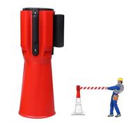 Naretrattile per Coni Stradali da 2/3/5/10 M per Blocil Traffico e Le Aree Pedonali Barriera a Naretrattile Montata su Cono con Rimbalzo Automatico/B/3.0M(9.8Ft)