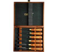 Narex Set di 6 scalpelli con bordi smussati, lucidati in scatola di legno