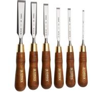 Narex Wood Line Plus Premium Bevel Edge Chisel Set 853200, set di sgorbie 6-10-12-16-20-26 mm, 6 pezzi