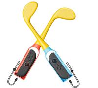 Nargos Golf Culb per Nintendo Switch 2 / Switch 1 / OLED Joy-Con Controller, accessori per giochi sportivi per Mario Golf-Super Rush - Confezione da 2 (giallo)