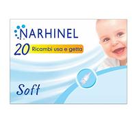 Narhinel 20 Ricambi per Aspiratore Nasale Neonati e Bambini con Filtro Assorbente Usa e Getta Soft