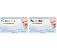 Narhinel Soluzione Fisiologica per Lavaggi Nasali, Soluzione Salina Isotonica, Detersione Delicata in Caso di Naso Chiuso, Pacco da 60 Flaconcini Monodose da 5 ml