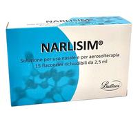 NARLISIM SOLUZIONE PER USO NASALE E AEROSOLTERAPIA 15 FLACONCINI RICHIUDIBILI DA 2,5 ML L'UNO
