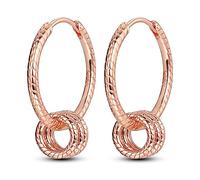 NARMO 925 Sterling Silver Rose Gold Pendle Orecchini di goccia Orecchini a cerchio per le donne Sterling Silver Multipack ipoallergenici Orecchini