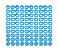 Naroote 100 Anelli per Zampe di Piccioni da 8 Mm, Resistenti e Leggeri, per Identificare i Piccioni, Fasce per Zampe Facile Identificazione, Adatti per Forniture di, in Plastica, Come Mostrato in