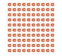 Naroote 100 Anelli per Zampe di Piccioni da 8 Mm, Resistenti e Leggeri, per Identificare i Piccioni, Fasce per Zampe Facile Identificazione, Adatti per Forniture di, in Plastica, Come Mostrato in