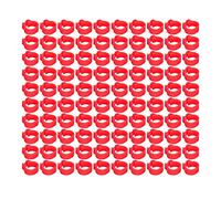 Naroote 100 Anelli per Zampe di Piccioni da 8 Mm, Resistenti e Leggeri, per Identificare i Piccioni, Fasce per Zampe Facile Identificazione, Adatti per Forniture di, in Plastica, Come Mostrato in