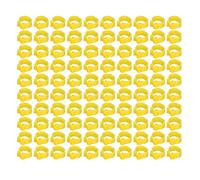 Naroote 100 Anelli per Zampe di Piccioni da 8 Mm, Resistenti e Leggeri, per Identificare i Piccioni, Fasce per Zampe Facile Identificazione, Adatti per Forniture di, in Plastica, Come Mostrato in