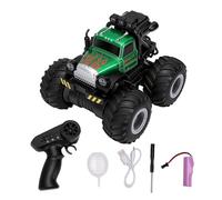 Naroote 2.4Ghz Off Road RC Auto in Plastica RC Crawler Truck con Spray e Grandi Ruote Pneumatici 500mAh Ricaricabile Telecomando Giocattolo per Bambini Giochi All'aperto con Sabbia e Fango (GREEN)