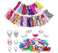 Naroote Abbigliamento per Bambole, Grucce Grigie di Pregevole Fattura, Buona Decorazione, Vestiti per Bambole, Scarpe per l'intrattenimento dei Bambini (COLORFUL #97)