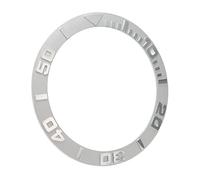 Naroote Accessori per la Sostituzione della Lunetta dell'orologio Anello della Lunetta dell'orologio con Numero Morbido in Rilievo Resistente Ai Graffi per Riparatore di Orologi (SILVER)