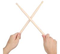 Naroote Accessorio per Batteria Precisa in Acero per Bacchette per Jazz Rock Metal - 2 Paia 5A/5B Burlywood Maple 16,02 Pollici per Principianti Pratica Quotidiana (Bacchette per batteria 5B)