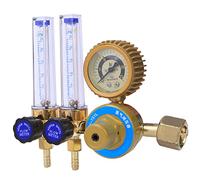 Naroote Accessorio per Saldatura Regolatore di Pressione del Gas Argon con Doppio Manometro per Regolazione della Pressione Stabile, Risparmio Energetico per Saldatura Ad di Argon, Taglio,