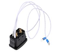 Naroote Air Spring Switch Compatibile con Sedili di Camion e Auto, Foro | Valvola a paletta manuale, controllo del sedile elettrico, due porte da 5/32 pollici, cavi di alimentazione da 380 mm