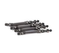 Naroote Albero di Trasmissione Anteriore, Albero di Trasmissione CVD Posteriore Anteriore Upgrade Parti 4pcs CVD Asse di Asse di per per per per in Metallo per per per per Auto 4x4 1/10 RC (Ti