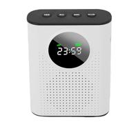 Naroote Amplificatore Vocale Wireless, Microfono Bluetooth Portatile per Insegnanti con Microfono Lavalier Magnetico e Display LED, Suono Nitido, per Discorsi, Lezioni, Formazione