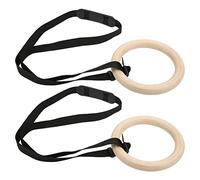 Naroote Anelli di Ginnastica, Anelli di Allenamento per Tutto Il Corpo Ginnastici in Legno di Ginnastica in Legno per la Palestra di Casa Allenamento per Il Corpo Completo