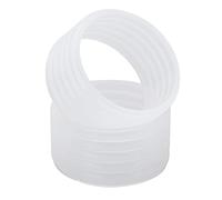 Naroote Anelli per Impugnatura in Silicone per Racchetta da Tennis per Assorbimento e Fissaggio del Sudore - 2 Pezzi/Set per Giocatori di Tennis in Silicone - Riutilizzabili Ed Ecologici per Un Uso