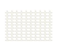 Naroote Appendiabiti per Bambole in Metallo da 100 Pezzi Elegante e Leggero per Organizzare Vestiti e Accessori per Bambole 1,6 Pollici (GOLD)