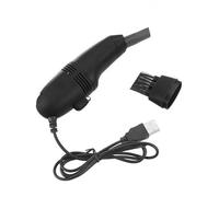 Naroote Aspirapolvere per Computer Mini Aspirapolvere USB con Pulitore per Tastiera Portatile di Grande capacità per Chi Lavora in Ufficio, Materiale ABS di Alta qualità (BLACK)