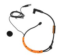 Naroote Auricolare Microfono, Auricolare Microfono per Testa Sopra l'orecchio Condensatore per Lezioni per Lezioni, Teatro Dal Vivo, Teatro (YELLOW)