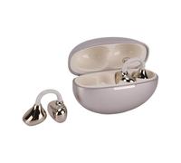 Naroote Auricolari con Clamp/Holder a Forma di C, Auricolari Aperti con Riduzione del Rumore ENC, Anti-perdita di Suono, Bluetooth Wireless con Batteria da 80 Ore per Comfort Tutto il Giorno e (GOLD)