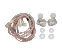 Naroote Auricolari in Metallo Intarsiato in Resina HiFi con Doppio Driver Magnetico per Standard di Prestazioni di Viaggio Sul Palco (#1)