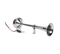 Naroote Avvisatore Acustico per Barche Marine da 12 V, Avvisatore Acustico Elettrico a Tromba in Acciaio Inossidabile, Avvisatori Acustici Ad Alto Volume con 125 DB e Tolleranza Alle Alte Temperature,