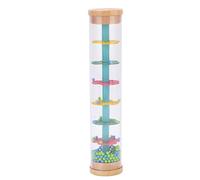 Naroote Baby Rainmaker Mini Strumento Musicale Giocattolo per Bambini, Allena L'Udito e Le Mani del Cervello, Legno Massello e Plastica, Rainmaker da 8,3" per Bambini Piccoli