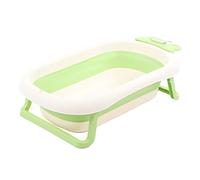 Naroote Babybadbad Pieghevole, Week Weeks di Grande capacità Forma di Coniglietto da Bagno Pieghevole Appeso per il Neonato per il Viaggio (GREEN)